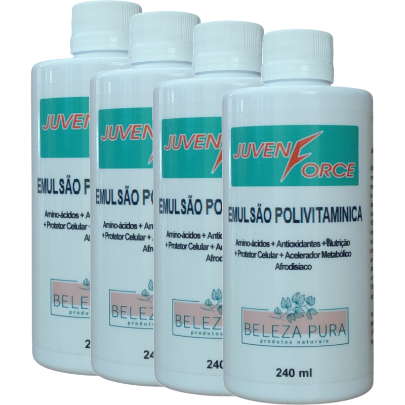 JUVENFORCE Complexo Polivitamínico - 240 ml - Pague 3 Leve 4
