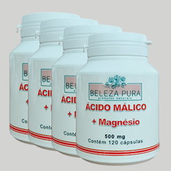 ÁCIDO MÁLICO + MAGNÉSIO - 500 mg - Pague 3 Leve 4