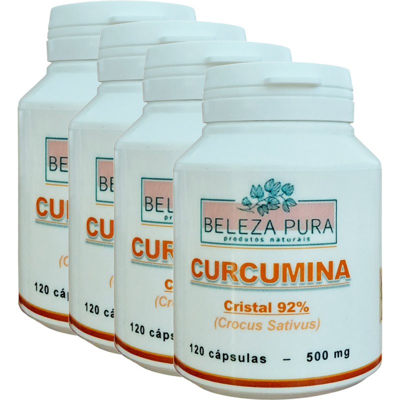 CURCUMINA CRISTAL 92% - 500 mg - Pague 3 Leve 4