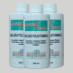 JUVENFORCE Complexo Polivitamínico - 240 ml - 3 POTES