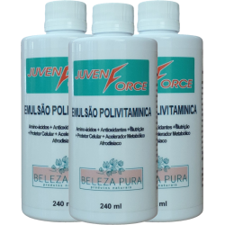JUVENFORCE Complexo Polivitamínico - 240 ml - 3 POTES