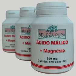 ÁCIDO MÁLICO + MAGNÉSIO - 500 mg - 3 POTES