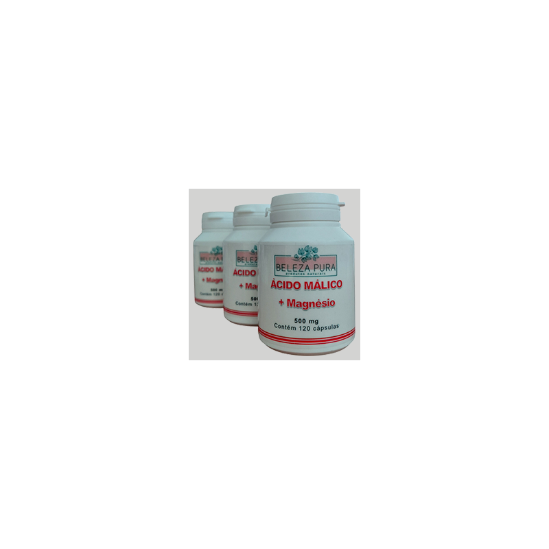 ÁCIDO MÁLICO + MAGNÉSIO - 500 mg - 3 POTES